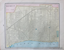 Load image into Gallery viewer, 1892 - Map Of Kansas City Missouri And Verso: Detroit Antique Genuine Printed-Color