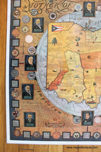 Load image into Gallery viewer, 1939 - Mother Of Presidents Ohio ’Buckeye State’ 1803 Antique Pictorial Map Genuine Printed-Color