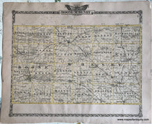 Load image into Gallery viewer, 1876 - Lake County; Verso: Boone And Mchenry Counties Illinois Antique Map Genuine Printed-Color