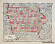 Load image into Gallery viewer, MWE478-Antique-Map-Tunisons-Illinois-verso-Tunisons-Iowa-United-States-Illinois-1888-Tunison-Maps-Of-Antiquity-1800s-19th-century