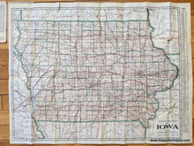 Load image into Gallery viewer, Genuine-Antique-Folding-Map-Clason's-Guide-Map-of-Iowa-United-States-Midwest-1919-Clason-Map-Co.-Maps-Of-Antiquity-1800s-19th-century
