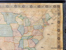 Load image into Gallery viewer, 1853 - New Map Of North America Antique Genuine Wall