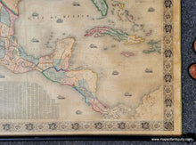 Load image into Gallery viewer, 1853 - New Map Of North America Antique Genuine Wall