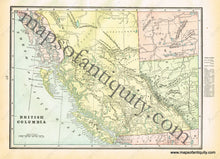 Load image into Gallery viewer, 1900 - Map Of The United States America Verso: British Columbia And Maine Antique Genuine