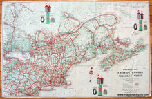 Load image into Gallery viewer, Antique-Printed-Color-Folding-Map-Highway-Map-of-Eastern-Canada-and-Adjacent-States-1931-A.R.-Thomson-Imperial-Oil-Ltd.-1900s-20th-century-Maps-of-Antiquity