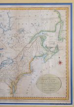 Load image into Gallery viewer, Antique-hand-colored-framed-Map-A-Map-of-the-Northern-&-Middle-States;-Comprehending-the-Western-Territory-&-the-British-Dominions-in-north-America.-From-the-Best-Authorities.-North-America--1792-Morse-Maps-Of-Antiquity-1800s-19th-century