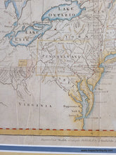 Load image into Gallery viewer, Antique-hand-colored-framed-Map-A-Map-of-the-Northern-&-Middle-States;-Comprehending-the-Western-Territory-&-the-British-Dominions-in-north-America.-From-the-Best-Authorities.-North-America--1792-Morse-Maps-Of-Antiquity-1800s-19th-century