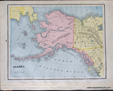 Load image into Gallery viewer, 1892 - North America; Versos: Map Of The Polar Regions Showing Recent Arctic Discoveries And Alaska