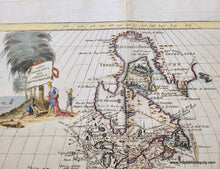 Load image into Gallery viewer, 1750 circa - Early North America - Carta Geografica delle America Settentrionale - Genuine Antique Map