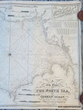 Load image into Gallery viewer, NAU145-Antique-Nautical-Chart-A-New-Chart-of-the-North-Sea--German-Ocean-Europe-General-Nautical-Charts-1840-Blachford-Maps-Of-Antiquity