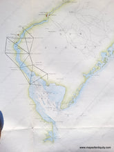 Load image into Gallery viewer, 1853 - Northeast Coastline Sketch B Showing The Progress Of Section No. 2 Antique Coast Chart