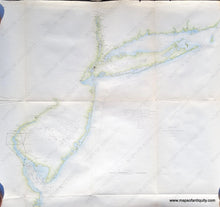 Load image into Gallery viewer, Hand-colored-Antique-Coastal-Chart-Northeast-coastline-Sketch-B-Showing-the-progress-of-Section-No.-2-**********-United-States-Northeast-1850-U.S.-Coast-Survey-Maps-Of-Antiquity