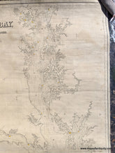 Load image into Gallery viewer, 1873 - Eldridge’s Chart Of Chesapeake Bay Antique Genuine Nautical