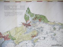 Load image into Gallery viewer, 1872 - Boston Bay And Approaches Chart No. 10 Antique Hand-Colored Genuine Coastal Survey