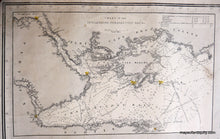 Load image into Gallery viewer, 1870 - Gulf Of St. Lawrence New Foundland Nova Scotia Antique Chart Genuine Nautical