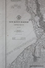 Load image into Gallery viewer, 1907 - New Haven Harbor Connecticut Antique Chart