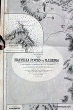 Load image into Gallery viewer, 1889 - Mediterranean Tunis Fatally Rocks To Mahedia Tunisia Africa Antique Chart Genuine