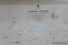 Load image into Gallery viewer, 1884 - Indonesia Gaspar Strait Antique Chart Genuine