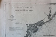 Load image into Gallery viewer, 1874/1885 - General Chart Of The Coast No. Xii South Carolina And Georgia Antique Genuine Nautical
