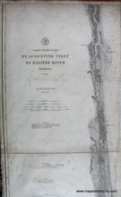 Load image into Gallery viewer, 1882 - Coast Chart No. 159 St. Augustine Inlet Antique Genuine Nautical