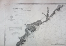 Load image into Gallery viewer, 1885 - General Chart... Cape Romain Sc To St. Marys Entrance Ga Antique Chart Genuine Nautical