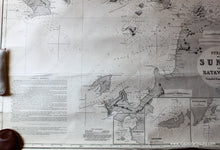 Load image into Gallery viewer, 1868/1878 - Indonesia Strait Of Sunda And Batavia Bay Including Jakarta Antique Chart Genuine