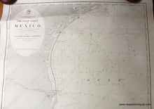 Load image into Gallery viewer, 1890 - The Gulf Coast Of Mexico From Rio Grande To Cape Roxo Antique Chart Genuine Nautical