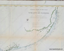 Load image into Gallery viewer, Hand-Colored-Antique-Coastal-Chart-General-Chart-of-the-Coast-No.-X-Straits-of-Florida-FL-Florida-Keys-United-States-South-1868-U.S.-Coast-Survey-Maps-Of-Antiquity