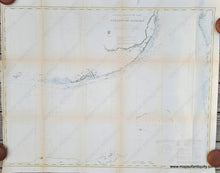 Load image into Gallery viewer, Hand-Colored-Antique-Coastal-Chart-General-Chart-of-the-Coast-No.-X-Straits-of-Florida-FL-Florida-Keys-United-States-South-1868-U.S.-Coast-Survey-Maps-Of-Antiquity