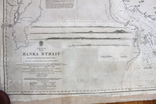 Load image into Gallery viewer, 1872 - Indonesia Banka Strait Antique Chart Genuine Nautical