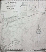 Load image into Gallery viewer, 1908 - Geo. W. Eldridge’s Chart B New London To Gay Head Antique Genuine Nautical