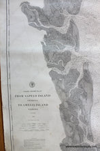 Load image into Gallery viewer, 1880 - Coast Chart No. 57 Sapelo Island To Amelia Georgia Florida Antique Genuine Nautical
