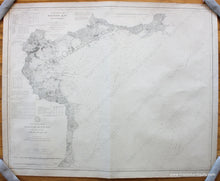 Load image into Gallery viewer, Antique-Map-Coast-Chart-Nos.-9-&-10-Massachusetts-Bay-with-the-Coast-from-Cape-Ann-to-Cape-Cod-Chart-No.-9-Boston-Bay-Harbor-and-Approaches-USCS-1892-1890s-1800s-19th-century-Maps-of-Antiquity