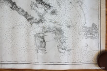 Load image into Gallery viewer, 1865 - San Francisco Harbour Antique Chart Genuine Nautical