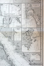 Load image into Gallery viewer, 1887 / 1888 - West Coast Of North America From San Blas To Francisco Antique Chart Genuine Nautical