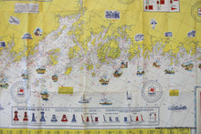 Load image into Gallery viewer, 1940S - Coastwise Cruising Guide No. 1 Eastport Me. To Block Island R.i. Antique Pictorial Map