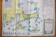 Load image into Gallery viewer, 1940S - Coastwise Cruising Guide Kennebunkport Me. To Fall River Ma. Antique Pictorial Map Genuine