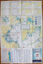 Load image into Gallery viewer, 1940S - Coastwise Cruising Guide Kennebunkport Me. To Fall River Ma. Antique Pictorial Map Genuine