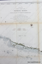Load image into Gallery viewer, Genuine-Antique-Nautical-Chart-Preliminary-Coast-Chart-No.-70-Florida-Reefs-From-Long-Key-to-Newfound-Harbor-Key-1863-U.S.-Coast-Survey-Maps-Of-Antiquity