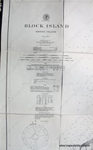 Load image into Gallery viewer, Genuine-Antique-Nautical-Chart-Block-Island-Rhode-Island--1887/1900-US-Coast-&-Geodetic-Survey-Maps-Of-Antiquity