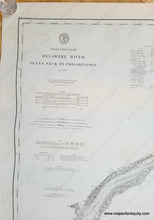 Load image into Gallery viewer, Genuine-Antique-Nautical-Chart-Coast-Chart-No.-126-Delaware-River-Penns-Neck-to-Philadelphia-1896-US-Coast-and-Geodetic-Survey-Maps-Of-Antiquity