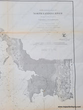 Load image into Gallery viewer, Genuine-Antique-Coast-Chart-Preliminary-Chart-of-North-Landing-River-Head-of-Currituck-Sound-1861-U-S-Coast-Survey-Maps-Of-Antiquity