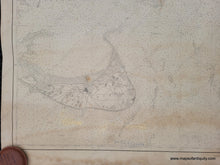 Load image into Gallery viewer, 1910 - Nantucket Sound And Eastern Approaches Massachusetts Antique Chart Genuine Nautical