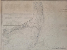 Load image into Gallery viewer, 1910 - Nantucket Sound And Eastern Approaches Massachusetts Antique Chart Genuine Nautical