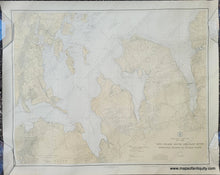 Load image into Gallery viewer, Genuine-Antique-Nautical-Chart-Long-Island-Sound-and-East-River-Hempstead-Harbor-to-Tallman-Island-1922-1927-US-Coast-and-Geodetic-Survey-Maps-Of-Antiquity