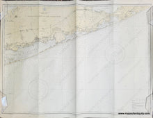 Load image into Gallery viewer, Genuine-Antique-Nautical-Chart-New-York-Shinnecock-Light-to-Fire-Island-Light-1919-1929-US-Coast-and-Geodetic-Survey-Maps-Of-Antiquity