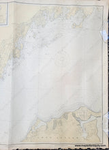Load image into Gallery viewer, Genuine-Antique-Nautical-Chart-Connecticut-New-York-North-Shore-of-Long-Island-Sound-Greenwich-Point-to-New-Rochelle-1920-1927-US-Coast-and-Geodetic-Survey-Maps-Of-Antiquity