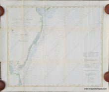 Load image into Gallery viewer, Genuine-Antique-Coast-Survey-Chart-General-Chart--of-the-Coast-No-IV-From-Cape-May-to-Cape-Henry-1862-USCS-Maps-Of-Antiquity