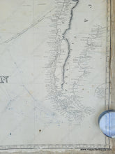 Load image into Gallery viewer, Genuine-Antique-Nautical-Chart-A-New-Chart-of-the-South-Pacific-Ocean-including-Australia-the-East-India-Islands-Polynesia-the-Western-Coast-of-South-America-1849-1855-Imray-Maps-Of-Antiquity