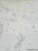 Load image into Gallery viewer, Genuine-Antique-Nautical-Chart-A-New-Chart-of-the-South-Pacific-Ocean-including-Australia-the-East-India-Islands-Polynesia-the-Western-Coast-of-South-America-1849-1855-Imray-Maps-Of-Antiquity